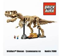 BrickAura™- Tyrannosaurus rex Collector - numéro 76968 - Kit de construction fossile de dinosaure 3145 pièces