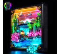 BrickBling Éclairage compatible avec Lego Paysage japonais de cerisiers en fleurs, éclairage LED compatible avec Lego 31218, éclairage décoratif mural - modèle exclusif (version RC)