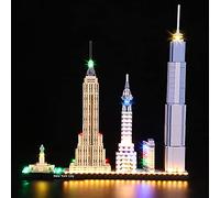 BrickBling Éclairage LED pour le kit de collection Lego 21028 New York (comprend seulement les lumières)