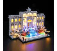 BrickBling Éclairage LED uniquement, compatible avec fontaine Lego Trevi, compatible avec Lego Architecture Rome 21062, modèle non fourni avec (RGB RC Version)