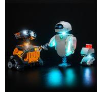 BrickBling Ensemble d'éclairage LED compatible avec Lego 43279 WALL-E et EVE (aucun modèle), ensemble d'éclairage décoratif compatible avec les jouets créatifs Lego WALL-E et EVE