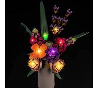 BrickBling Ensemble d'éclairage LED pour Lego 10280 Icons Bouquet (Pas de modèle Lego), Ensemble d'éclairage LED pour Lego Flower Bouquet 10280 Fleurs artificielles, Décoration d'intérieur unique