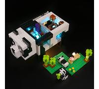 BrickBling Kit de Lumière LED pour Minecraft The Panda House Set 21245, Décoration DIY d'Éclairage pour The Panda Haven Creative Toy (Pas de Modèle Lego)
