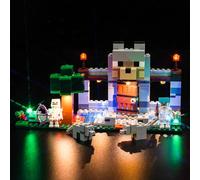 BrickBling Kit de Lumières LED pour Lego Minecraft The Wolf Stronghold 21261, Kit d'éclairage LED pour Minecraft Lego 21261, Forteresse de Loup, Jouet Créatif