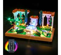 BrickBling Kit d'éclairage à distance compatible avec Lego 10359 Fountain Garden (pas de modèle), kit d'éclairage LED compatible avec Lego Fountain Garden Jouets créatifs