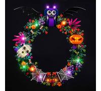 BrickBling Kit d'éclairage compatible avec Lego Halloween Wreath 40825 (pas de modèle), kit d'éclairage décoratif compatible avec Lego Halloween Wreath Jouets créatifs