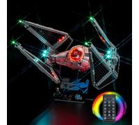 BrickBling Kit d'éclairage compatible avec Lego TIE Interceptor Kit de construction (pas de modèle), version télécommande compatible avec Lego 75382