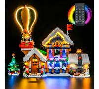 BrickBling Kit d'éclairage et télécommande compatible avec Lego 10339 Bureau de poste du Père Noël (modèle non inclus), kit d'éclairage LED, jouet créatif