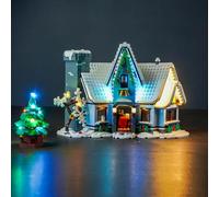 BrickBling Kit d'éclairage LED compatible avec Lego 10293 Santa's Visit (pas de modèle), kit d'éclairage décoratif pour Creator Visite du Père Noël, jouet créatif