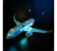 BrickBling Kit d'éclairage LED compatible avec Lego 60367 City Avion de passagers Jouet (pas de modèle) Kit d'éclairage décoratif pour avion de passager Jouet créatif