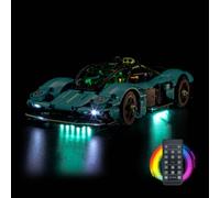 BrickBling Kit d'éclairage LED compatible avec Lego Aston Martin Valkyrie 42208 (pas de modèle), avec télécommande, jouet créatif