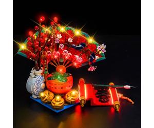 BrickBling Kit d'éclairage LED compatible avec Lego Good Fortune (pas de modèle), kit d'éclairage décoratif compatible avec 80117 Good Fortune Jouet créatif