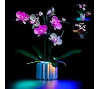 BrickBling Kit d'éclairage LED pour décoration d'orchidée Lego 10311 - Pour Lego Orchidée Collection botanique (lumières uniquement, blocs de construction non inclus) - Version de contrôle de la