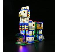 BrickBling Kit d'éclairage LED pour Lego 21188 Minecraft The Lamadorf Set (Pas de modèle Lego), Décoration DIY Kit d'éclairage pour Minecraft Lego The Llama Village Creative Gift