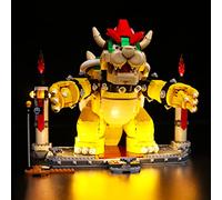 BrickBling Kit d'éclairage LED pour Lego 71411 Super Mario Le puissant Bowser, kit d'éclairage LED pour Lego le puissant Bowser, cadeau créatif (kit de lumières uniquement, pas de modèle Lego) -