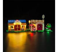 BrickBling Kit d'éclairage LED pour Lego Animal Crossing Nooks Magasin et Sophie Maison Set (pas de Lego), kit d'éclairage décoratif pour Lego 77050 Nook's Cranny & Rosie's House Jouet créatif