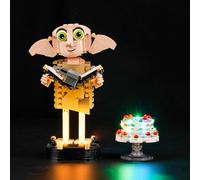 BrickBling Kit d'éclairage LED pour Lego Dobby The House-Elf (pas de Lego), kit d'éclairage décoratif pour Lego 76421 Harry Potter Dobby l'elfe de la maison - Jouet créatif
