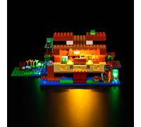 BrickBling Kit d'Éclairage LED pour Minecraft The Frog House 21256 (Non Lego), Jouets Créatifs, DE-21256-P58401