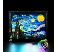 BrickBling Lampe compatible avec Lego Vincent Van Gogh - La Nuit étoilée | (Briques non incluses), éclairage à faire soi-même compatible avec Lego Starry Night 21333 RC Version