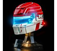 BrickBling Lampe LED compatible avec casque Lego Scuderia Ferrari HP Charles Leclerc 43014, éclairage créatif compatible avec casque Lego - Modèle non fourni (version classique)