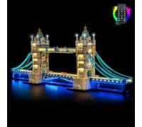 BrickBling Lampe LED compatible avec Lego 21067 Tower Bridge | Kit d'éclairage pour brique, perles LED haute densité