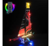 BrickBling Lampe LED compatible avec Lego Technic Emirates Team New Zealand AC75 Yacht, éclairage créatif compatible avec Lego 42174 (sans briques) (version RC)