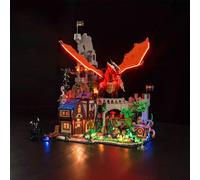 BrickBling Lampe LED pour Lego Donjons & Dragons : Red Dragon's Tale, compatible avec Lego 21348 (Briques non incluses)