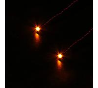 BrickBling Lot de 2 lampes LED clignotantes jaunes (30 cm) pour bricolage / MOC Lighting - Kit d'éclairage LED - Lumières décoratives pour Lego et autres grandes marques de briques