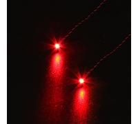 BrickBling Lot de 2 lampes LED rouges (15 cm) pour éclairage DIY/MOC - Kit d'éclairage LED décoratif compatible avec les briques Lego et autres marques majeures