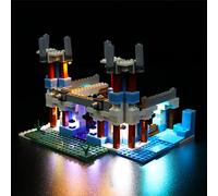 BrickBling Lumière LED compatible avec Lego Minecraft Ice Palace (ensemble d'éclairage uniquement bloc de construction non inclus), kit d'éclairage à faire soi-même compatible avec la lampe jouet