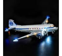 BrickBling Lumières LED compatibles avec Lego Douglas DC-3 PAN AM Airliner, kit d'éclairage créatif compatible avec Lego 11378 (lumières uniquement, modèle non inclus) (version classique)