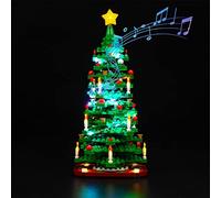 BrickBling Version musicale - Kit d'éclairage LED compatible avec sapin de Noël Lego - Kit d'éclairage décoratif pour blocs de construction 40573 - Modèle créatif - Pas de modèle