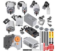 BrickBounty 36 Pcs Motor Set Power Functions, Pièces Techniques & Kit Motor pour STEM, Blocs de Construction Assemblés, DIY & MOC Kit de Contrôle de Brick