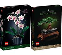 Brickcomplete - Lego - 10311 et 10281 - Lot de 2 jeux d’arbres Orchidée et bonsaï