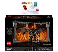BRICKCOMPLETE Lego 10367 Le Seigneur des Anneaux : Serre-livres Balrog et lettre de première année avec tampon spécial Édition Lego 90 ans