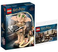 BRICKCOMPLETE Lego Harry Potter 76421 Dobby l'Elf de Maison et 30392 Hermione Lot de 2 sacs de bureau en plastique