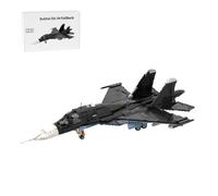 BrickCraftWorks Ensemble de blocs de construction de combat SU-34 à l'échelle 1/35, modèle d'avion militaire, jouets cadeaux pour les fans militaires, jeux de construction pour adolescents et adultes