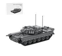 BrickCraftWorks Ensemble de blocs de construction de réservoir Rusian T-90 à l'échelle 1/35, modèle de char militaire de collection de la Seconde Guerre mondiale pour adultes à construire et afficher