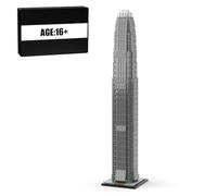 BrickCraftWorks Ensemble de blocs de construction du centre financier international de Hong Kong à l'échelle 1/800, monuments de la ville, collection de modèles d'architecture de renommée mondiale