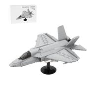 BrickCraftWorks Jeu de blocs de construction F-35 Jet Fighter modèle d'avion militaire, jouets cadeaux pour les fans militaires, jeux de construction pour adolescents et adultes (733 pièces)