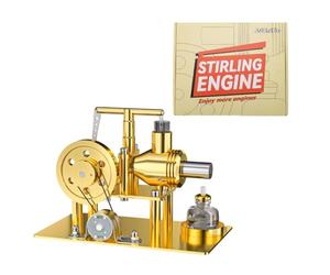 BrickCraftWorks - Kit de moteur Stirling de style d'équilibre pour bricolage, ensemble de modèles Steam Stirling, modèle de moteur à air chaud pour adolescents adultes, jouets expérimentaux