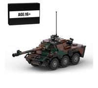BrickCraftWorks MOC-110138 AMX-10RC - Ensemble de blocs de construction militaires, véhicule militaire moderne haute simulation pour adolescents et adultes (714 pièces), I33215600N9V