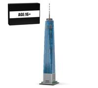 BrickCraftWorks World Trade Center Ensemble de blocs de construction de scène de rue 1/800 monuments, collection de modèles d'architecture mondiale, collection créative pour adolescents et adultes