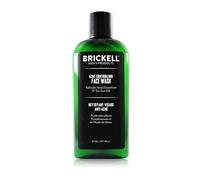Brickell Men's Nettoyant Visage Anti-Acné pour Hommes, Nettoyant Visage Naturel et Biologique pour Nettoyer la peau et Éliminer l'acné, Élimine les poussées, 2% D'Acide Salicylique, 177 ml