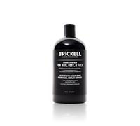 Brickell Men's Products Gel Douche 3 en 1 Lavage Rapide - Natural & Bio (Parfum à Feuilles Persistantes, 473 ml)