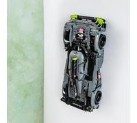 Brickify Crochet de fixation murale compatible avec Lego Technic PEUGEOT 9X8 24H Le Mans Hybrid Hypercar 42156 - Fabriqué au Royaume-Uni - Voiture NON incluse