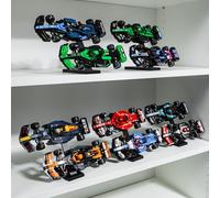 Brickify Speed Champions F1 Lot de 5 présentoirs verticaux compatibles avec les ensembles LEGO Formula 1 76906 à 76919 - Peut contenir 10 voitures - Rehausseurs verticaux pour collection de voitures