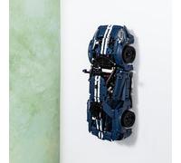 Brickify Support Mural Compatible avec Lego Ford GT 42154 - Crochet Personnalisé pour l'Affichage Mural des Modèles de Voitures Technic - Comprend des Vis et des Chevilles pour l'Installation
