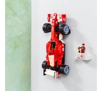 Brickify Support mural compatible avec Lego Icons Ferrari F2004 11375 - Affichez en toute sécurité votre voiture - Voiture non incluse