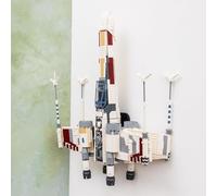 Brickify Support mural compatible avec LEGO Star Wars 75355 UCS X-Wing - Support d'affichage haut de gamme pour modèles UCS Starship - Crochet de montage mural (modèle non inclus)